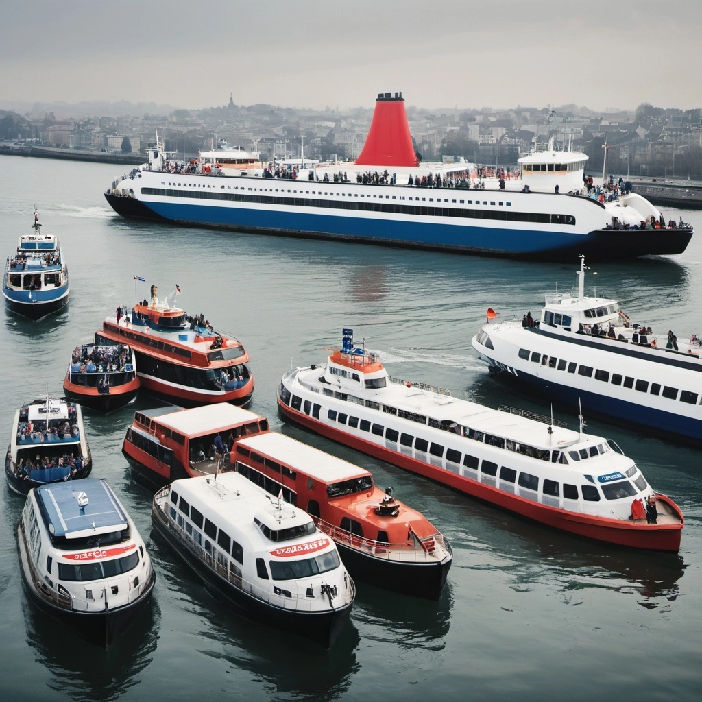 Small, medium and large passenger ferries